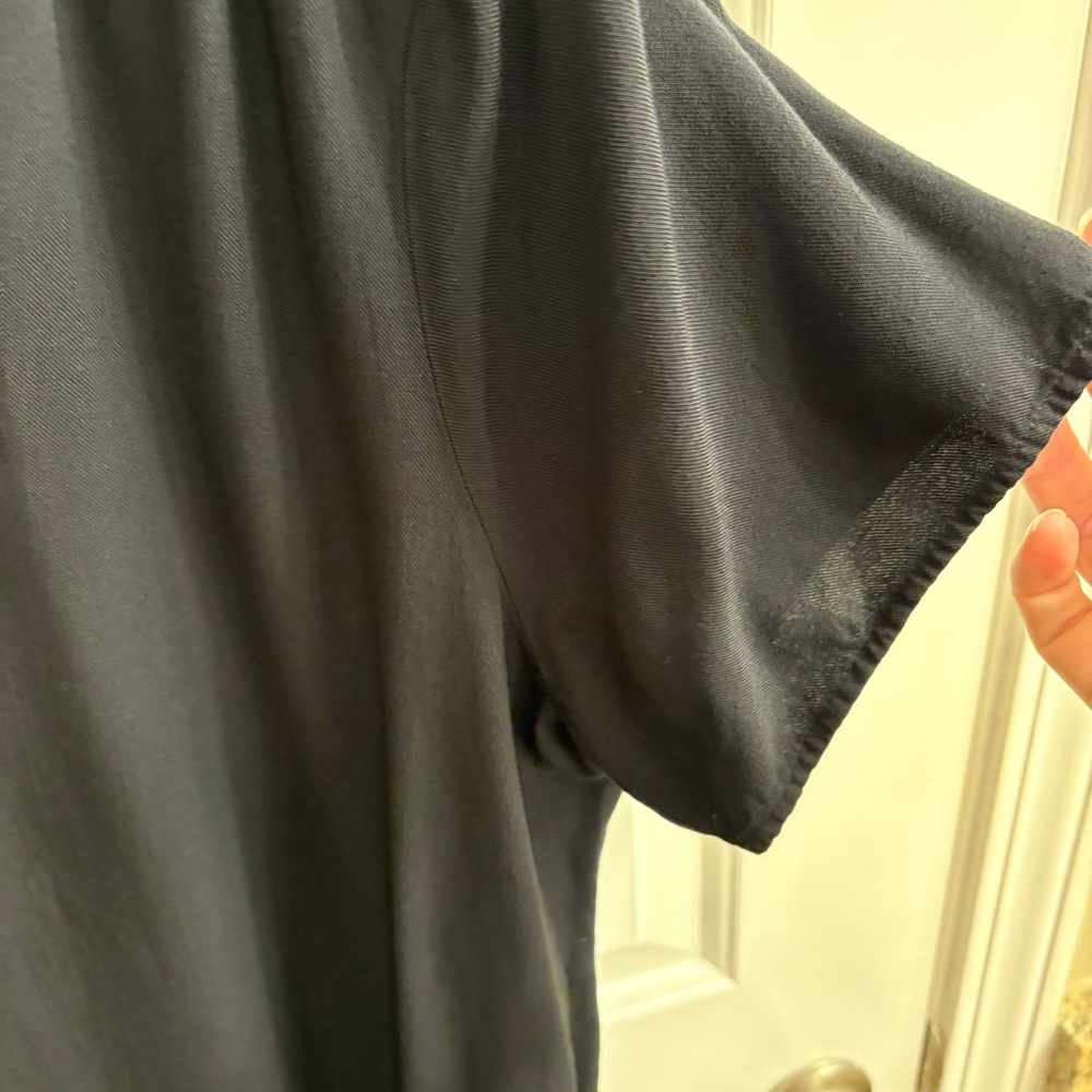 Amazon Essentials Black Relaxed Short Sleeve Blou… - image 4